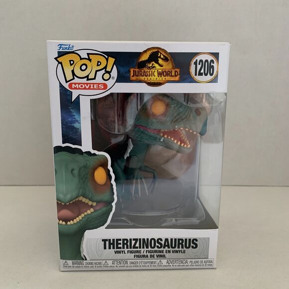 Funko POP! Movies Jurassic World Vinyl Figure THERIZINOSAURUS #1206 Rare Color - Picture 1 of 10